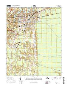 Suffolk Virginia Current topographic map, 1:24000 scale, 7.5 X 7.5 Minute, Year 2016
