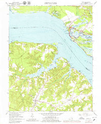 Surry Virginia Historical topographic map, 1:24000 scale, 7.5 X 7.5 Minute, Year 1965