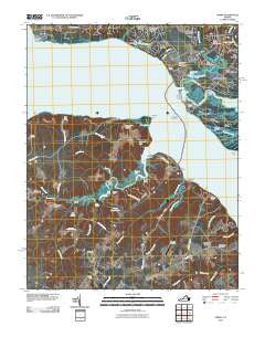 Surry Virginia Historical topographic map, 1:24000 scale, 7.5 X 7.5 Minute, Year 2010