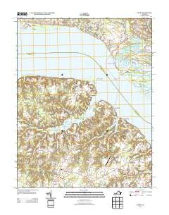 Surry Virginia Historical topographic map, 1:24000 scale, 7.5 X 7.5 Minute, Year 2013