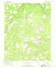 Sussex Virginia Historical topographic map, 1:24000 scale, 7.5 X 7.5 Minute, Year 1967