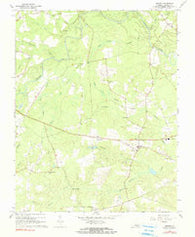 Sussex Virginia Historical topographic map, 1:24000 scale, 7.5 X 7.5 Minute, Year 1967