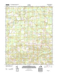 Sussex Virginia Historical topographic map, 1:24000 scale, 7.5 X 7.5 Minute, Year 2013