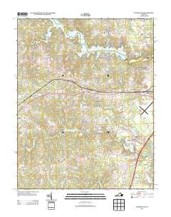 Sutherland Virginia Historical topographic map, 1:24000 scale, 7.5 X 7.5 Minute, Year 2013