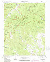 Swift Run Gap Virginia Historical topographic map, 1:24000 scale, 7.5 X 7.5 Minute, Year 1965
