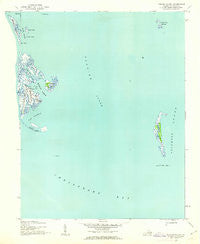 Tangier Island Virginia Historical topographic map, 1:24000 scale, 7.5 X 7.5 Minute, Year 1942