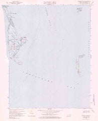 Tangier Island Virginia Historical topographic map, 1:24000 scale, 7.5 X 7.5 Minute, Year 1968