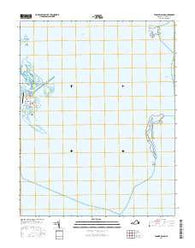 Tangier Island Virginia Current topographic map, 1:24000 scale, 7.5 X 7.5 Minute, Year 2016