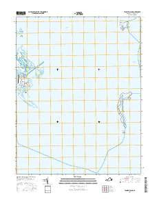 Tangier Island Virginia Current topographic map, 1:24000 scale, 7.5 X 7.5 Minute, Year 2016