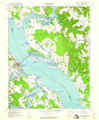 Tappahannock Virginia Historical topographic map, 1:24000 scale, 7.5 X 7.5 Minute, Year 1944