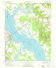 Tappahannock Virginia Historical topographic map, 1:24000 scale, 7.5 X 7.5 Minute, Year 1968