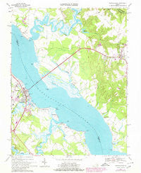 Tappahannock Virginia Historical topographic map, 1:24000 scale, 7.5 X 7.5 Minute, Year 1968