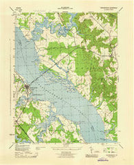 Tappahannock Virginia Historical topographic map, 1:31680 scale, 7.5 X 7.5 Minute, Year 1944