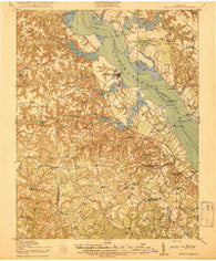 Tappahannock Virginia Historical topographic map, 1:62500 scale, 15 X 15 Minute, Year 1918