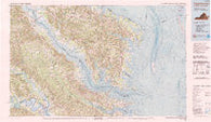 Tappahannock Virginia Historical topographic map, 1:100000 scale, 30 X 60 Minute, Year 1984