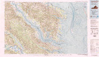 Tappahannock Virginia Historical topographic map, 1:100000 scale, 30 X 60 Minute, Year 1984