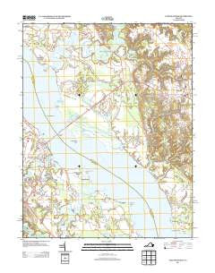 Tappahannock Virginia Historical topographic map, 1:24000 scale, 7.5 X 7.5 Minute, Year 2013