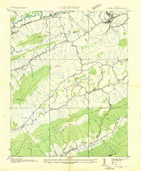 Tazewell Virginia Historical topographic map, 1:24000 scale, 7.5 X 7.5 Minute, Year 1934