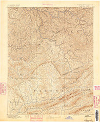 Tazewell Virginia Historical topographic map, 1:125000 scale, 30 X 30 Minute, Year 1891