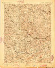 Tazewell Virginia Historical topographic map, 1:125000 scale, 30 X 30 Minute, Year 1897