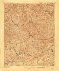 Tazewell Virginia Historical topographic map, 1:125000 scale, 30 X 30 Minute, Year 1897