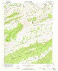 Tazewell South Virginia Historical topographic map, 1:24000 scale, 7.5 X 7.5 Minute, Year 1968