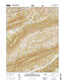 Tazewell South Virginia Current topographic map, 1:24000 scale, 7.5 X 7.5 Minute, Year 2016