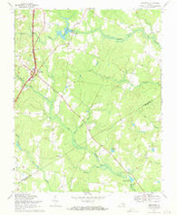 Templeton Virginia Historical topographic map, 1:24000 scale, 7.5 X 7.5 Minute, Year 1969