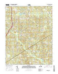 Templeton Virginia Current topographic map, 1:24000 scale, 7.5 X 7.5 Minute, Year 2016