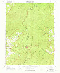 Thornton Gap Virginia Historical topographic map, 1:24000 scale, 7.5 X 7.5 Minute, Year 1965