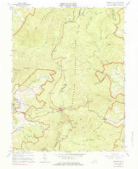 Thornton Gap Virginia Historical topographic map, 1:24000 scale, 7.5 X 7.5 Minute, Year 1965