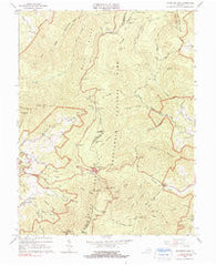 Thornton Gap Virginia Historical topographic map, 1:24000 scale, 7.5 X 7.5 Minute, Year 1965
