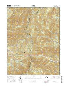 Thornton Gap Virginia Current topographic map, 1:24000 scale, 7.5 X 7.5 Minute, Year 2016
