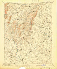 Thorofare Gap Virginia Historical topographic map, 1:125000 scale, 30 X 30 Minute, Year 1894