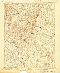 Thorofare Gap Virginia Historical topographic map, 1:125000 scale, 30 X 30 Minute, Year 1894