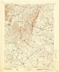 Thorofare Gap Virginia Historical topographic map, 1:125000 scale, 30 X 30 Minute, Year 1894