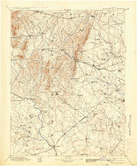Thorofare Gap Virginia Historical topographic map, 1:125000 scale, 30 X 30 Minute, Year 1894