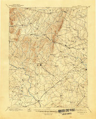 Thorofare Gap Virginia Historical topographic map, 1:125000 scale, 30 X 30 Minute, Year 1894