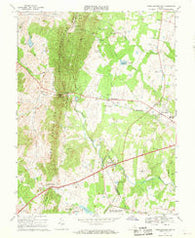 Thoroughfare Gap Virginia Historical topographic map, 1:24000 scale, 7.5 X 7.5 Minute, Year 1966