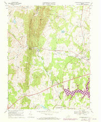 Thoroughfare Gap Virginia Historical topographic map, 1:24000 scale, 7.5 X 7.5 Minute, Year 1966