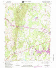 Thoroughfare Gap Virginia Historical topographic map, 1:24000 scale, 7.5 X 7.5 Minute, Year 1966