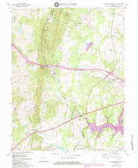 Thoroughfare Gap Virginia Historical topographic map, 1:24000 scale, 7.5 X 7.5 Minute, Year 1966