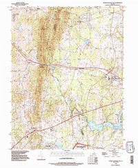 Thoroughfare Gap Virginia Historical topographic map, 1:24000 scale, 7.5 X 7.5 Minute, Year 1989