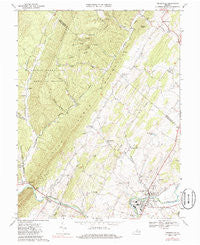 Timberville Virginia Historical topographic map, 1:24000 scale, 7.5 X 7.5 Minute, Year 1967