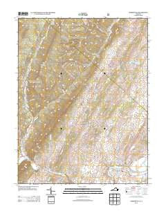 Timberville Virginia Historical topographic map, 1:24000 scale, 7.5 X 7.5 Minute, Year 2013