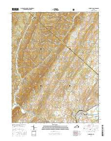 Timberville Virginia Current topographic map, 1:24000 scale, 7.5 X 7.5 Minute, Year 2016