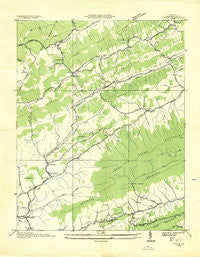 Tiptop Virginia Historical topographic map, 1:24000 scale, 7.5 X 7.5 Minute, Year 1935