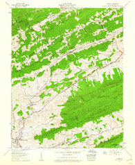 Tiptop Virginia Historical topographic map, 1:24000 scale, 7.5 X 7.5 Minute, Year 1958