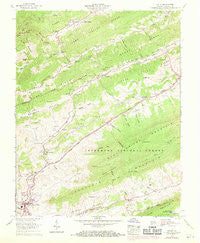 Tiptop Virginia Historical topographic map, 1:24000 scale, 7.5 X 7.5 Minute, Year 1958
