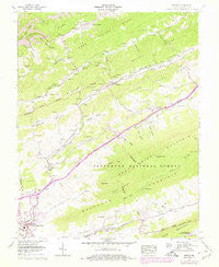 Tiptop Virginia Historical topographic map, 1:24000 scale, 7.5 X 7.5 Minute, Year 1958